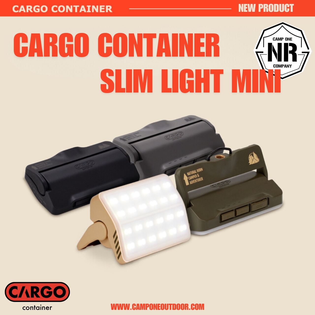 CARGO CONTAINER SLIM LIGHT MINI โคมไฟพกพาอัจฉริยะสำหรับนักผจญภัย