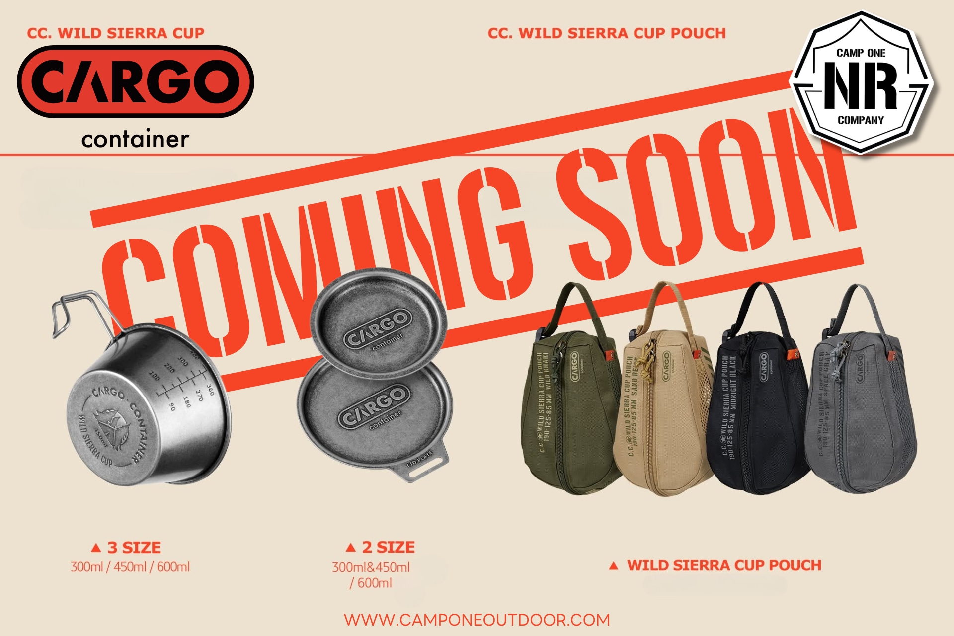 CARGO CONTAINER WILD SIERRA CUP ถ้วยอเนกประสงค์สแตนเลสระดับพรีเมียม สำหรับทุกการผจญภัย